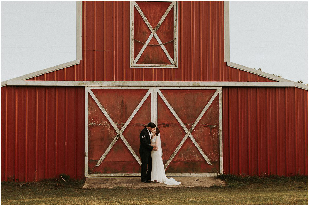 Rustic Backyard Fall Southern Charming Alabama Barn Simple Wedding