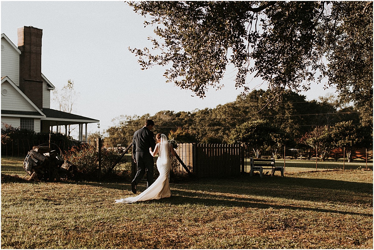 Rustic Backyard Fall Southern Charming Alabama Simple Wedding